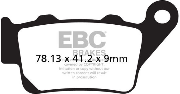 EBC-Brakes R Series Heavy Duty Sintered Brake Pads to fit Rear Left - Webike Thailand