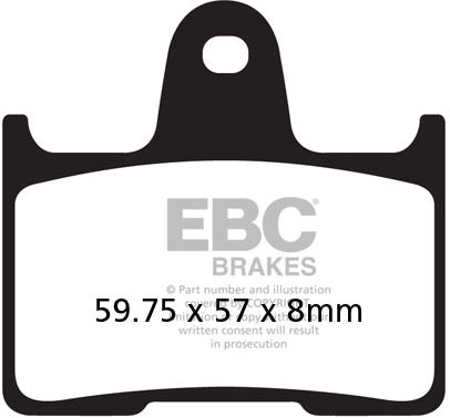 EBC-Brakes USA Made Double-H Series Sintered Brake Pads to fit Rear Right - Webike Thailand