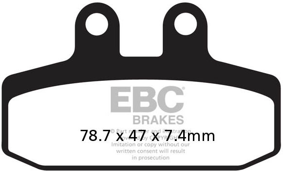 EBC-Brakes USA Made Double-H Series Sintered Brake Pads to fit Front Left - Webike Thailand