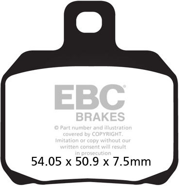 EBC-Brakes British Made Kevlar® Organic FA Series Brake Pads to fit Front Left - Webike Thailand