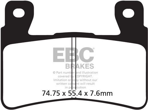 EBC-Brakes USA Made Double-H Series Sintered Brake Pads to fit Front Left - Webike Thailand