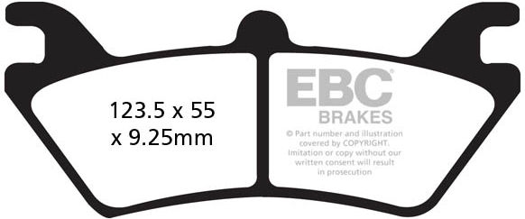 EBC-Brakes R Series Heavy Duty Sintered Brake Pads to fit Rear Left - Webike Thailand