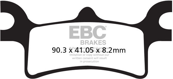EBC-Brakes R Series Heavy Duty Sintered Brake Pads to fit Rear Left - Webike Thailand