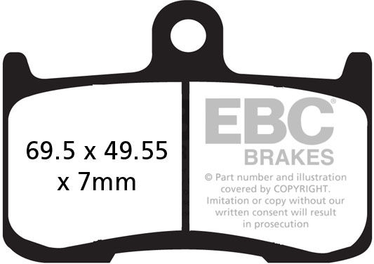 EBC-Brakes USA Made Double-H Series Sintered Brake Pads to fit Front Left - Webike Thailand