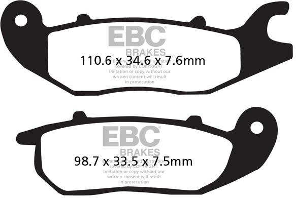 EBC-Brakes USA Made Double-H Series Sintered Brake Pads to fit Front Right - Webike Thailand
