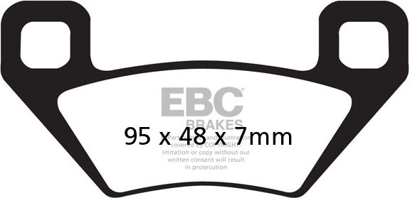 EBC-Brakes R Series Heavy Duty Sintered Brake Pads to fit Front Left - Webike Thailand