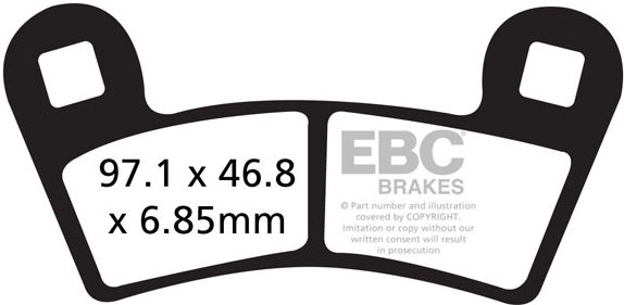 EBC-Brakes R Series Heavy Duty Sintered Brake Pads to fit Rear Left - Webike Thailand