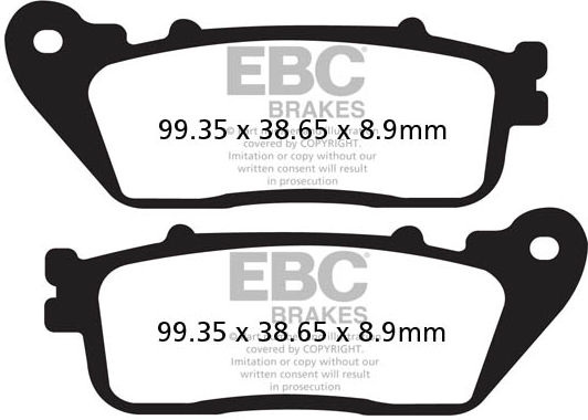 EBC-Brakes USA Made Double-H Series Sintered Brake Pads to fit Rear Left - Webike Thailand