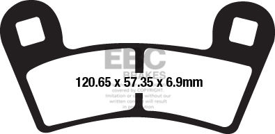 EBC-Brakes R Series Heavy Duty Sintered Brake Pads to fit Front Left - Webike Thailand