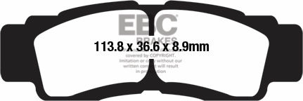 EBC-Brakes R Series Heavy Duty Sintered Brake Pads to fit Front Left - Webike Thailand