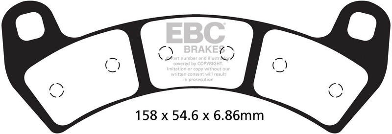 EBC-Brakes R Series Heavy Duty Sintered Brake Pads to fit Front Left - Webike Thailand