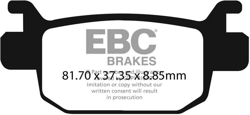 EBC-Brakes USA Made Double-H Series Sintered Brake Pads to fit Rear Right - Webike Thailand