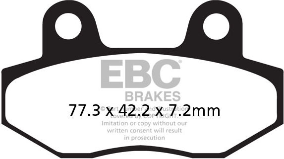 EBC-Brakes SFA Series Scooter Organic Pads to fit Front Left - Webike Thailand