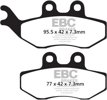 EBC-Brakes SFAHH Sintered Scooter Series Pads to fit Front Left - Webike Thailand