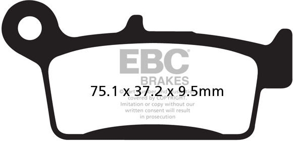 EBC-Brakes SFA Series Scooter Organic Pads to fit Front Left - Webike Thailand