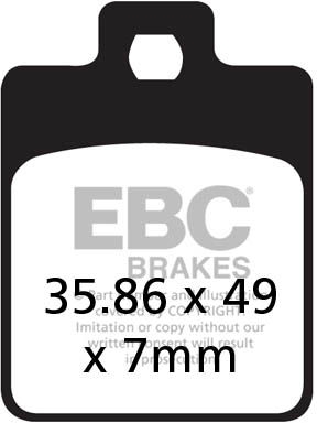 EBC-Brakes SFA Series Scooter Organic Pads to fit Front Left - Webike Thailand