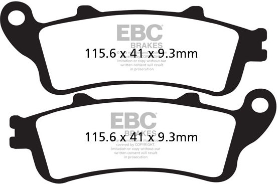 EBC-Brakes SFAHH Sintered Scooter Series Pads to fit Front Left - Webike Thailand