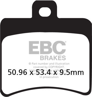 EBC-Brakes SFA Series Scooter Organic Pads to fit Rear Left - Webike Thailand