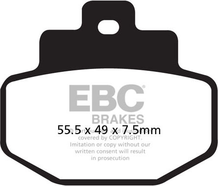 EBC-Brakes SFAHH Sintered Scooter Series Pads to fit Rear Left - Webike Thailand