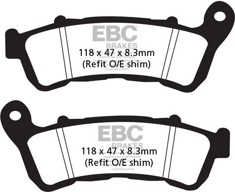 EBC-Brakes SFAHH Sintered Scooter Series Pads to fit Front Left - Webike Thailand