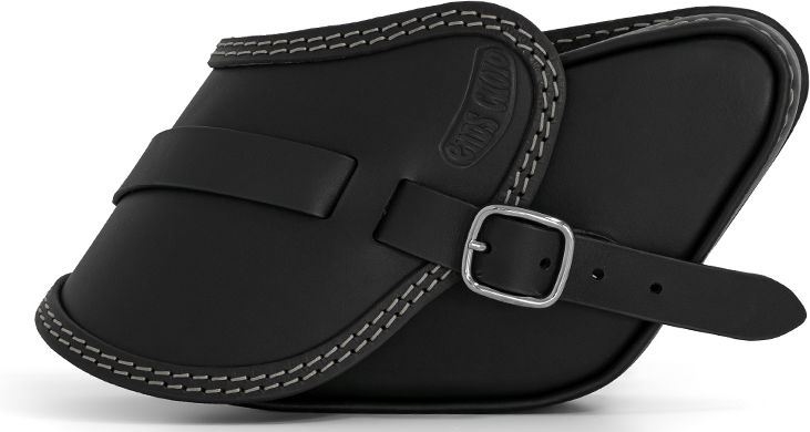 Ends Cuoio Bag Pop - Black Leather - White Stitching | POP.N.CTBI - Webike Thailand