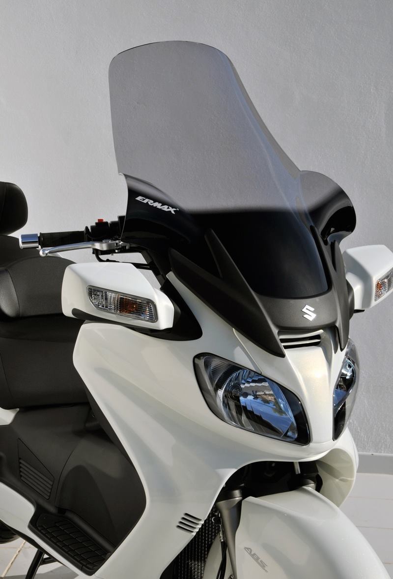 Ermax high protection windshield 81cm with protections of hands  ermax for BURGMAN 650 and genuine 2002-2011 clear  | 010401065 - Webike Thailand