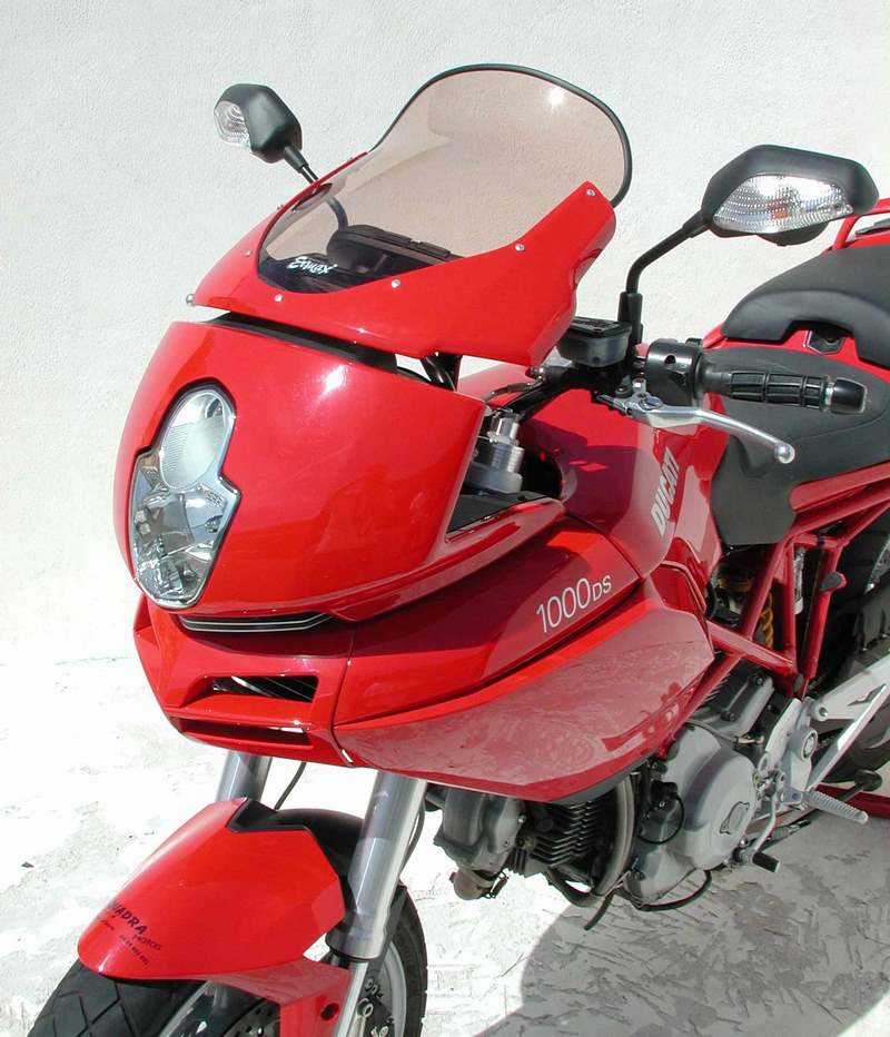 Ermax high protection windshield ermax for + 5 cm 620/1000/1100 DS MULTISTRADA 2004/2009 clear  | 010701017 - Webike Thailand