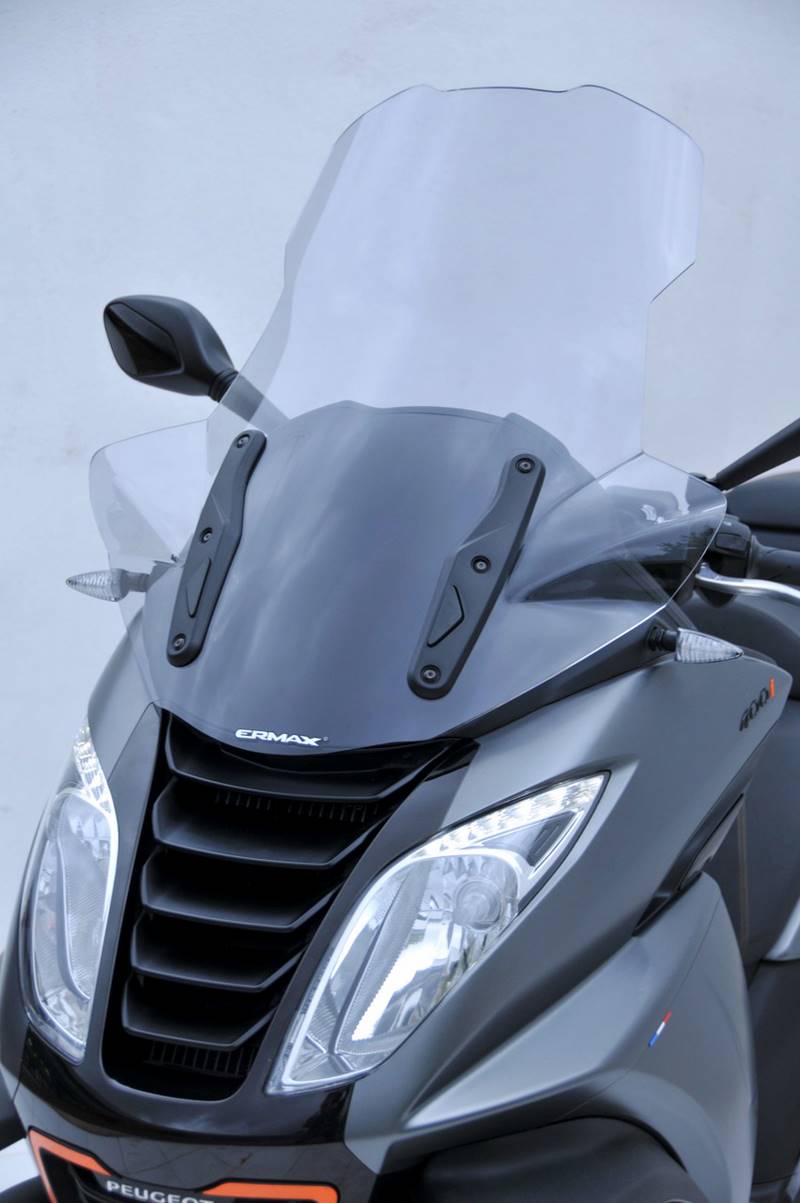 Ermax high protection windshield 70cm + protections of hands  ermax for Metropolis 400i 2013-2019 clear  | 011101008 - Webike Thailand