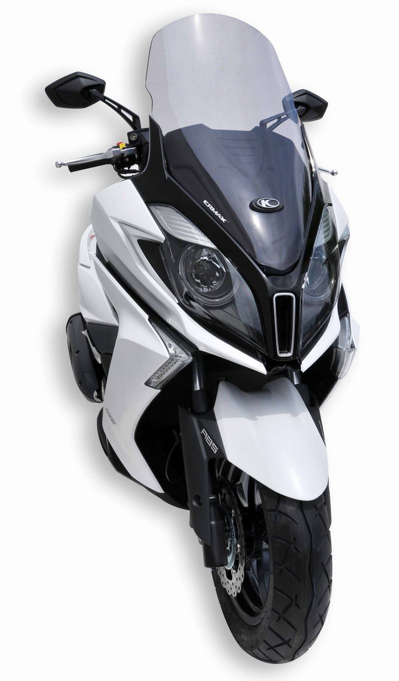 Ermax high protection windshield height 76 cm  ermax for DOWNTOWN 2015-2019 clear  | 014101015 - Webike Thailand