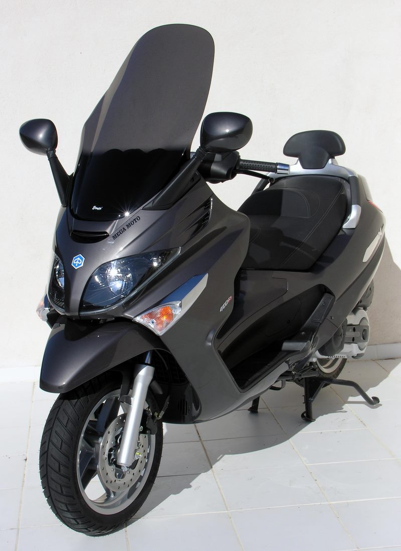 Ermax scooter windshield ermax + 20 cm total height 75 cm  for piaggio X8 and X evo-sport 125/150/200/250/400 2003/2017 clear  | 015301002 - Webike Thailand