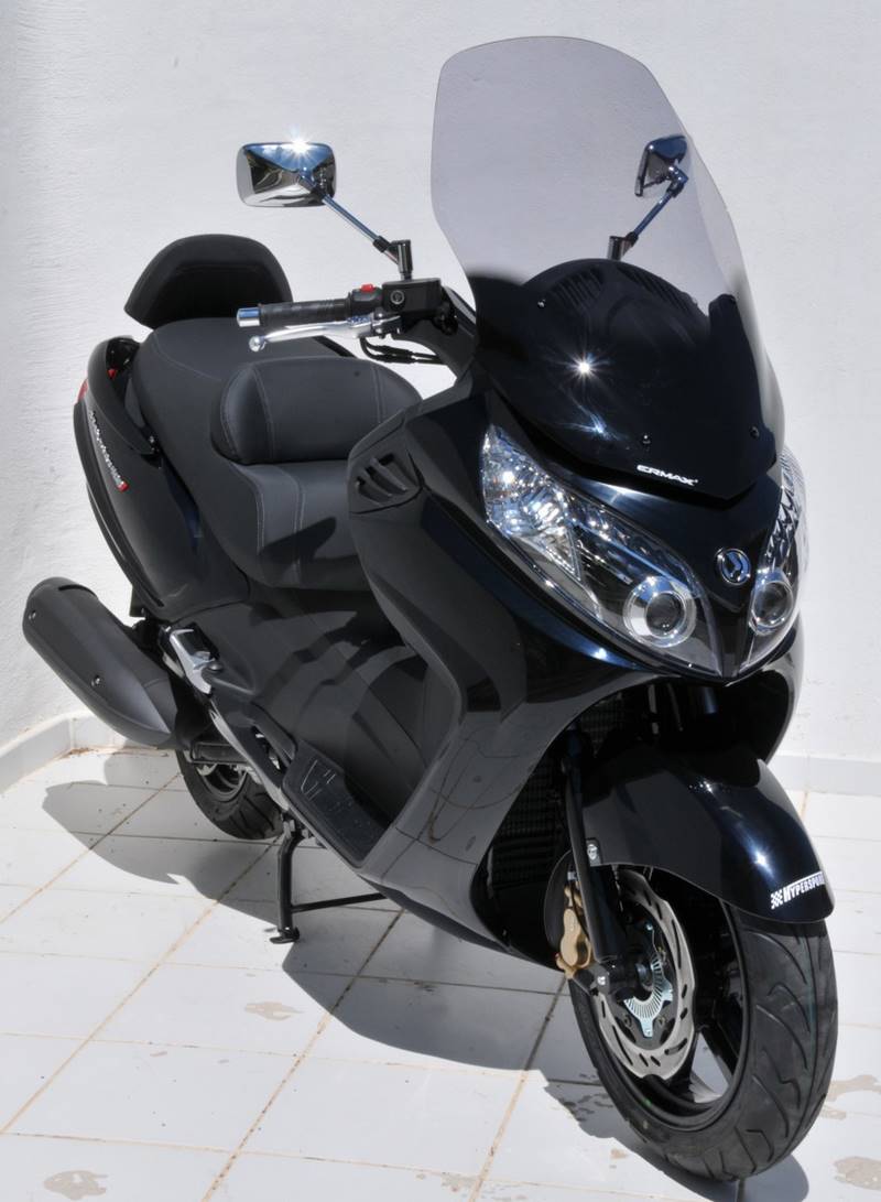 Ermax scooter windshield high protection +20 cm 75 cm  + kit fix ermax for MAXSYM 400/600 I 2011/2017 clear  | 018801012 - Webike Thailand