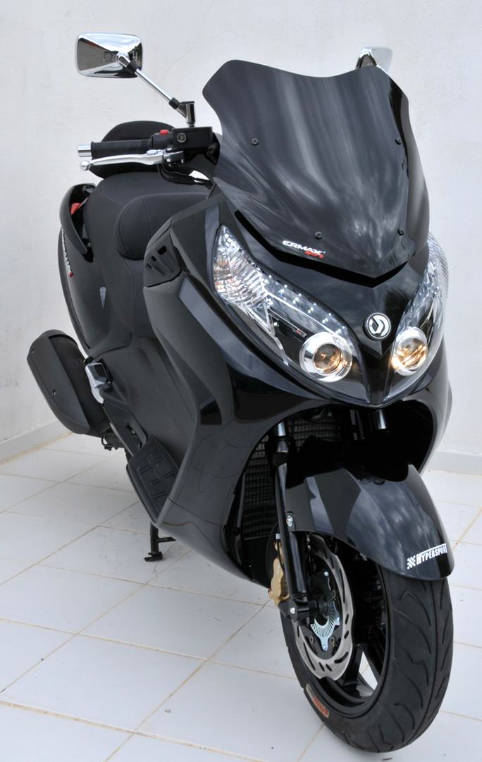 Ermax scooter windshield ermax sport 52cm + fitting kit s  for MAXSYM 400/600 I 2011/2017 light black  | 038803012 - Webike Thailand