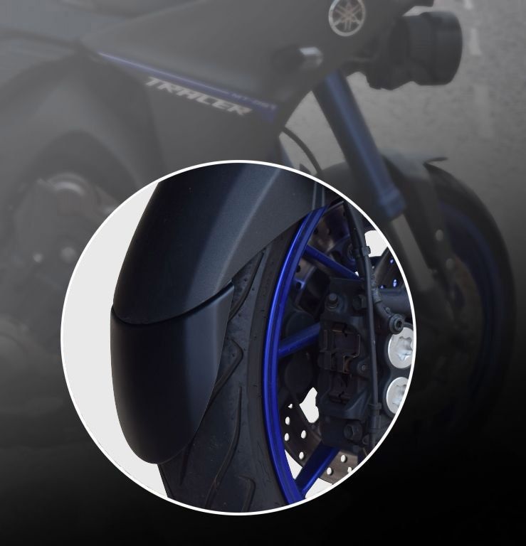 Ermax front fender extender for MT 09 FJ 9  Tracer 2015-2017  | 710218125 - Webike Thailand