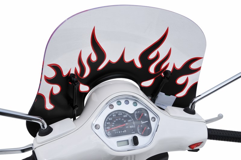 Ermax fixspv fitting kit full black for pare shield VESPA GTS-LX-S  | 900502003 - Webike Thailand