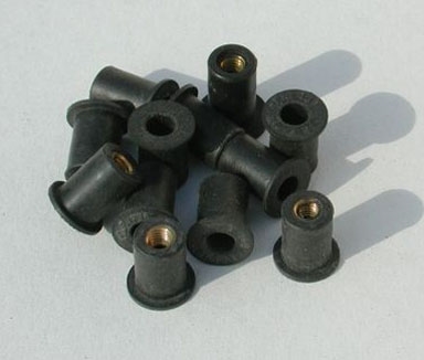 Ermax ins5 rubber insert kit black M5 + steel screws chromé +rondelles 10 piĂ¨ces  black  | 9005M5005 - Webike Thailand