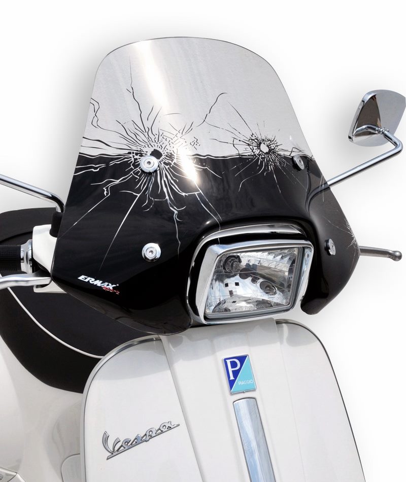 Ermax pare brise mini sportivo 40cm  ermax for VESPA S 2010-2019 clear  | MS1301PCS - Webike Thailand