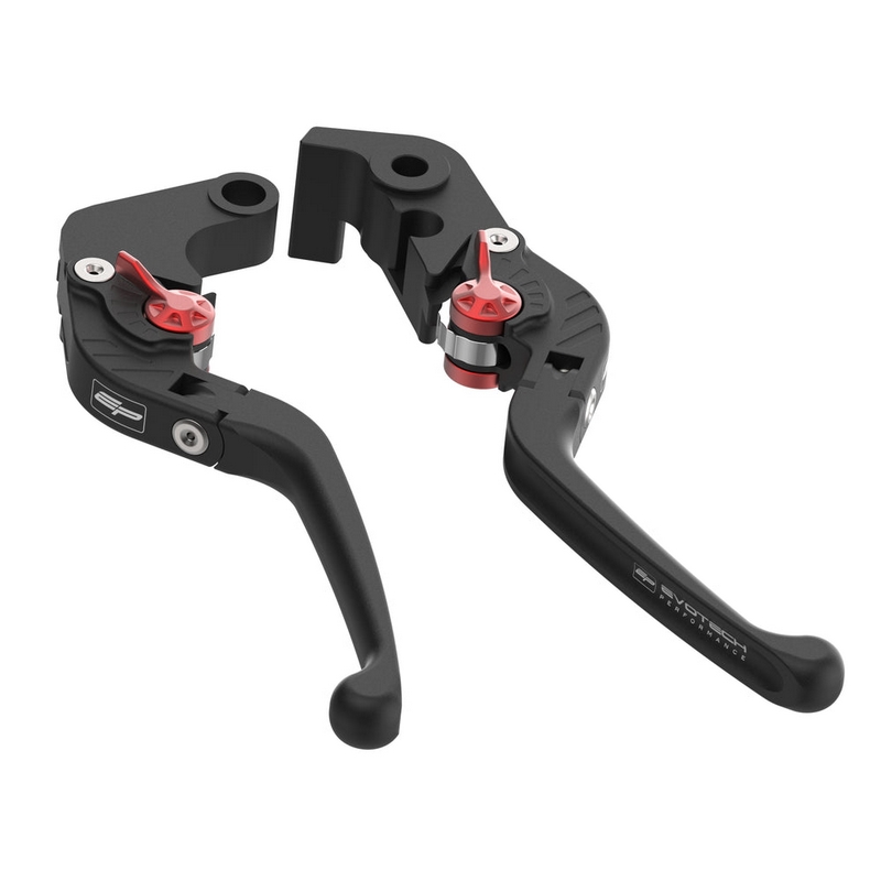 Evotech Performance Evo Folding Clutch and Brake Lever set | PRN035239-036633 - Webike Thailand