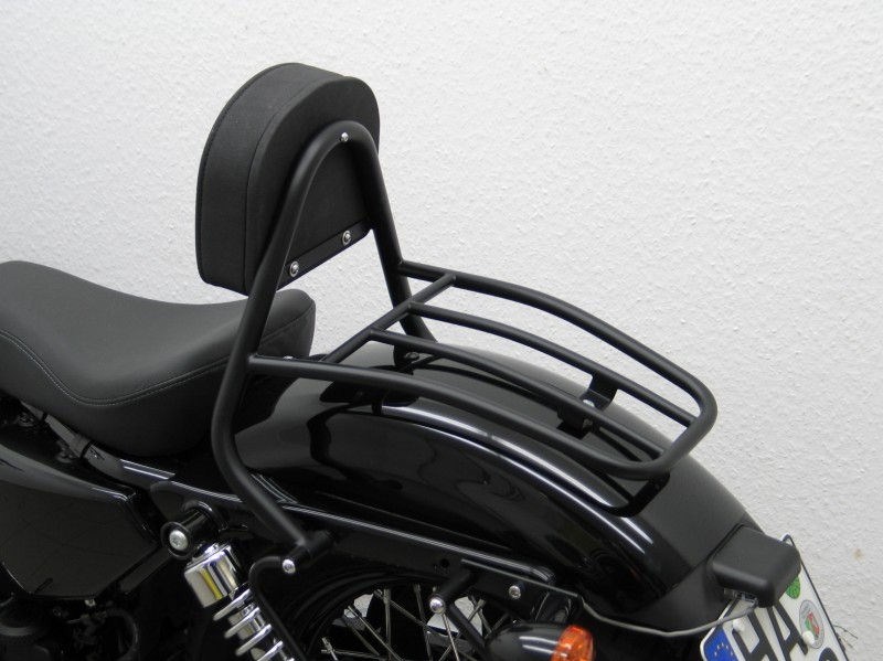 Fehling Driver Sissy Bar with pad and carrier, black | 7130 FRG - Webike Thailand