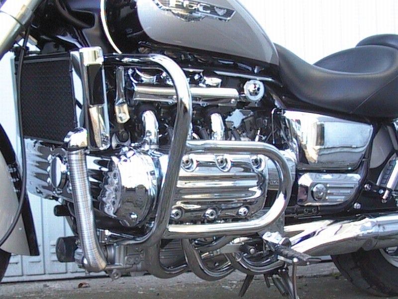 Fehling Protection Guard , pair from 30 mm tube with cylinder head protection | 7393 DG - Webike Thailand