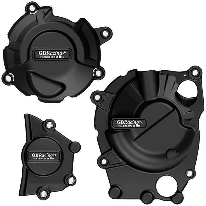 GBRacing Ninja ZX-25R Secondary Engine Cover Set 2020-2022 | EC-ZX-25R-2020-SET-GBR - Webike Thailand