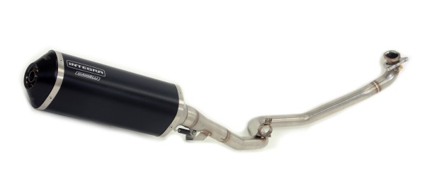 GIANNELI APRILIA/PIAGGIO/GILERA 500 CC BLACK ALUM INIUM SILENCER | 73672B2 - Webike Thailand