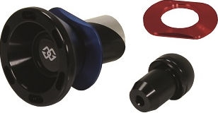 GTA rear axle protector, black-red - Webike Thailand