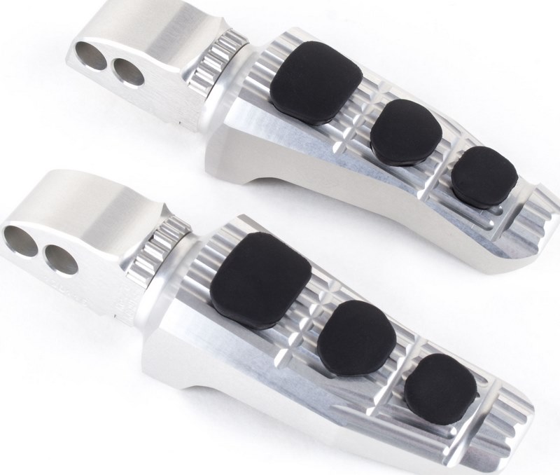 Replacement footrests Touring, pillion, silver - Webike Thailand