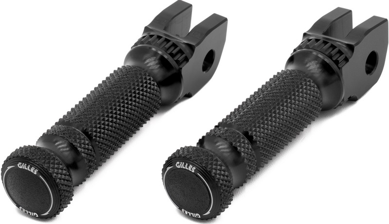 Replacement footrests Sport, pillion, black - Webike Thailand