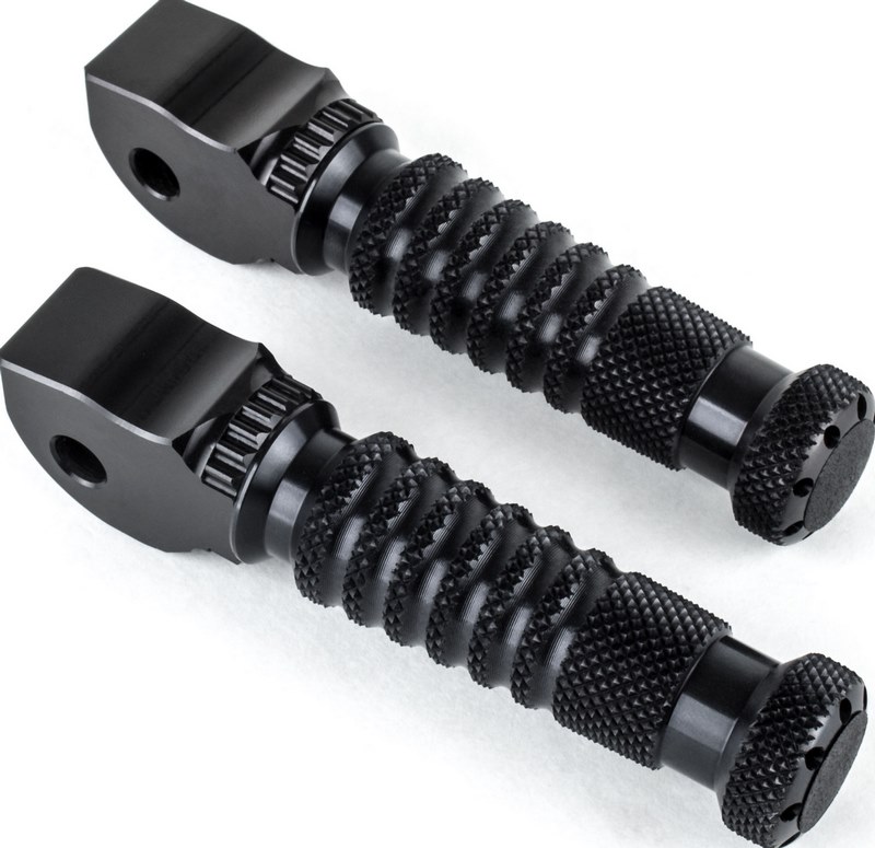 Replacement footrests Sport, rider, black - Webike Thailand
