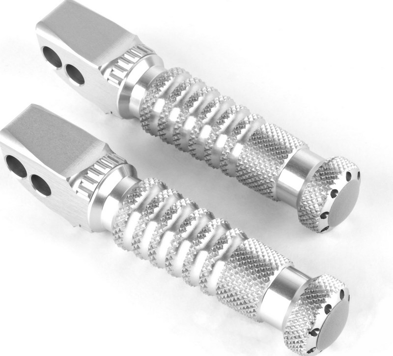 Replacement footrests Sport, rider, silver - Webike Thailand