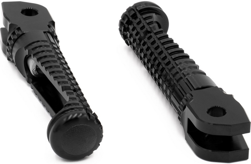 Replacement footrests Racing, pillion, black - Webike Thailand