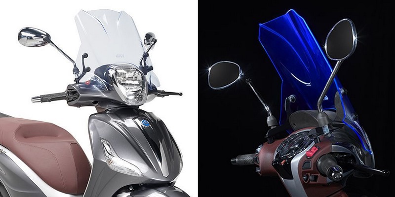 Givi Specific "ICE" screen 29 x 45 cm H x W Piaggio Beverly | 5606BL - Webike Thailand