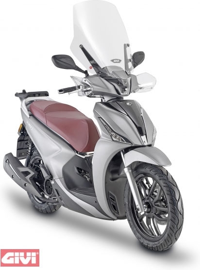 Givi Windshield transparent, 535 mm high, 495 mm wide for Kymco People S 125-150 20-21, ABE in prep. | D6113STG - Webike Thailand
