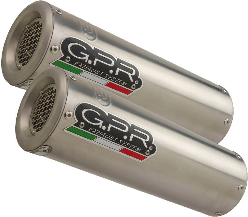GPR Original For Aprilia Rsv 1000 R-Factory 2004/05 Pair Homologated Slip-On Exhaust M3 Inox  | A.24.M3.INOX - Webike Thailand